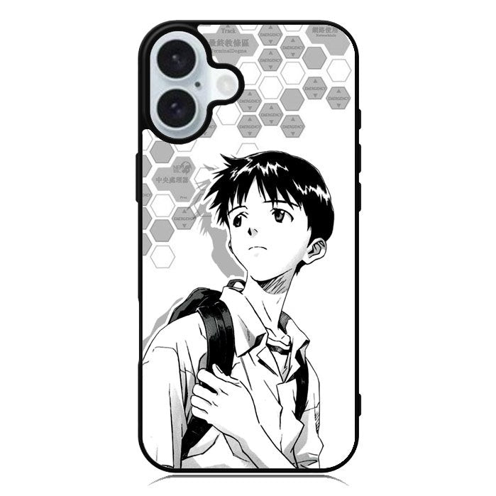 Shinji Ikari Evangelion iPhone 16 Plus Case QC7888