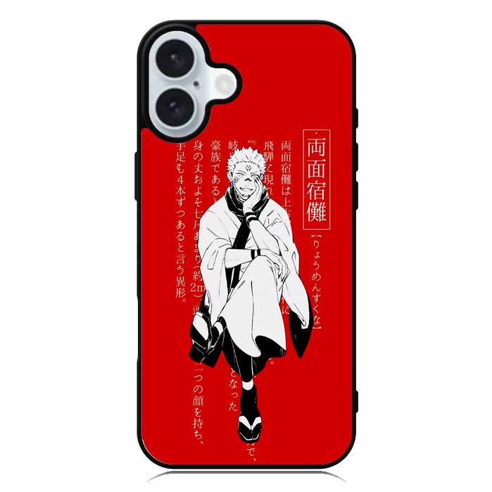 Sukuna Jujutsu Kaisen iPhone 16 Plus Case QC7843