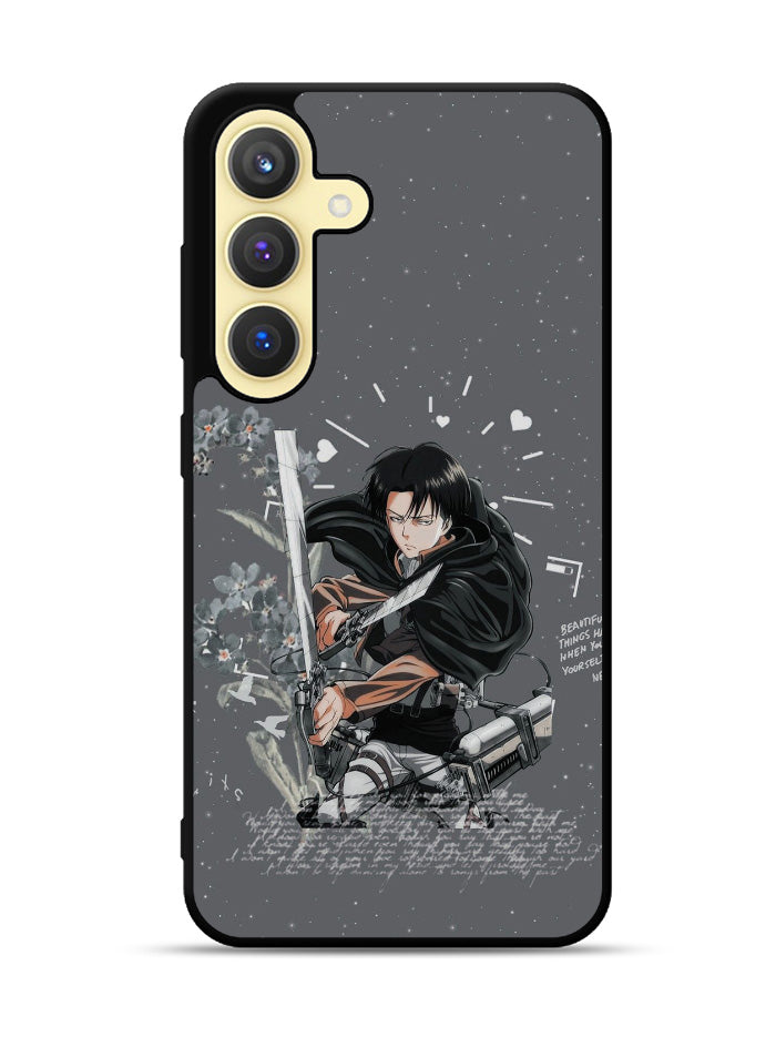 Levi Ackerman Attack On Titan Samsung Galaxy S24 Plus 5G , Samsung Galaxy S24+ 5G Case OV8161