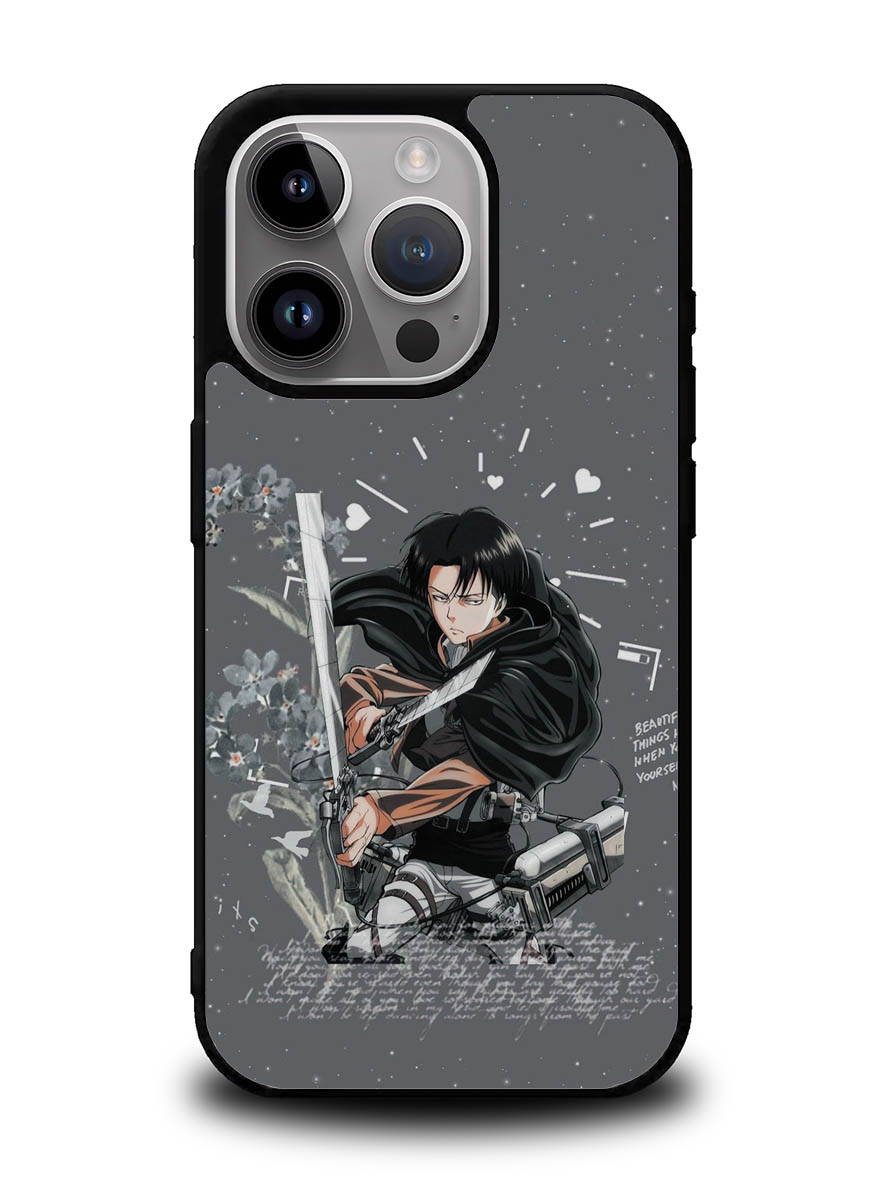 Levi Ackerman Attack On Titan iPhone 14 Pro Case QC8161