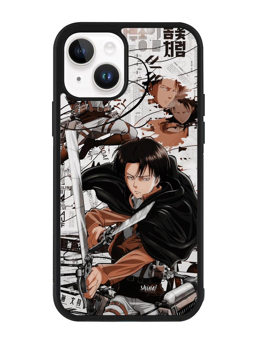Levi Ackerman Attack On TItan iPhone 14 Plus Case QC8162