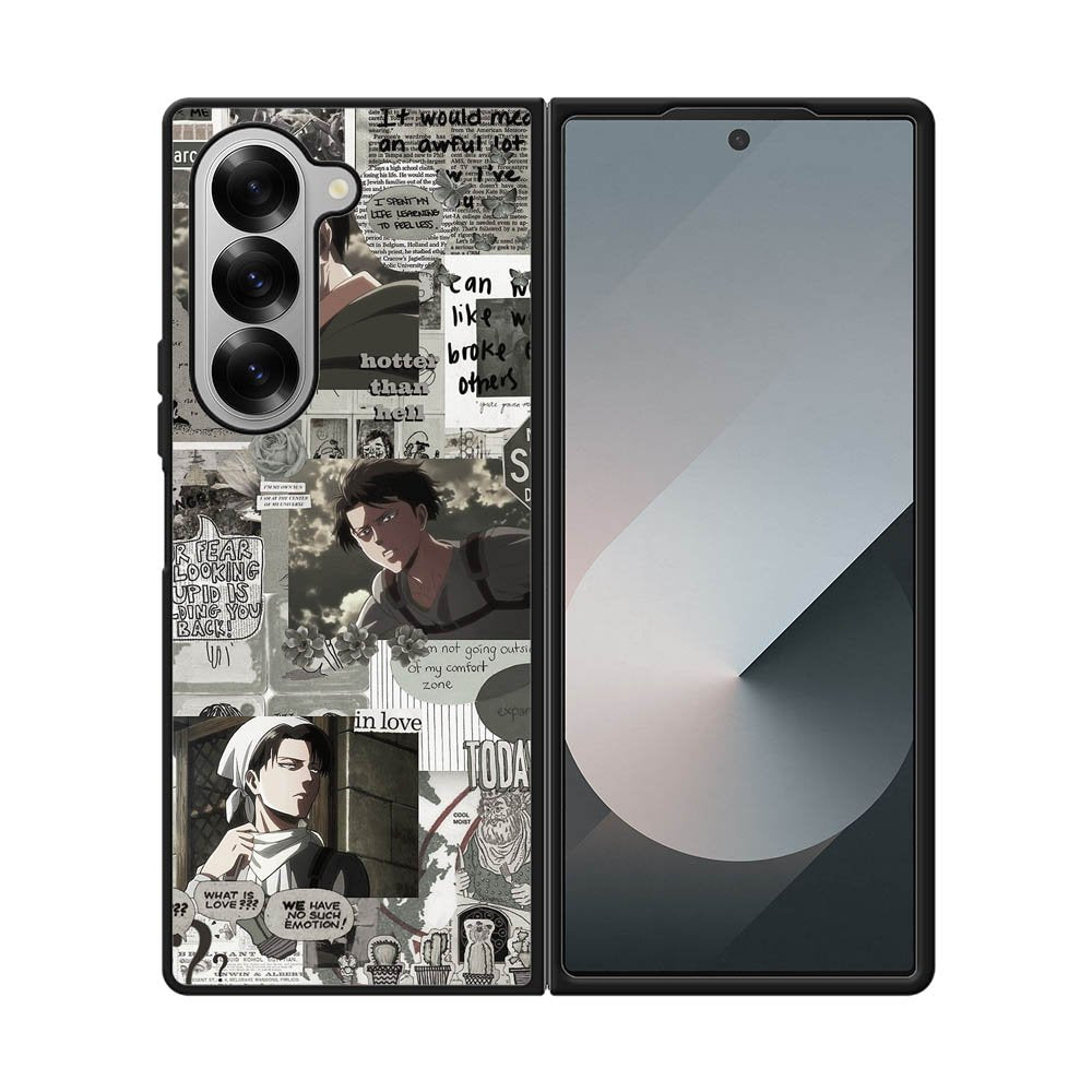 Levi Ackerman Attack On Titan Samsung Galaxy Z Fold 7 5G Case QC8163