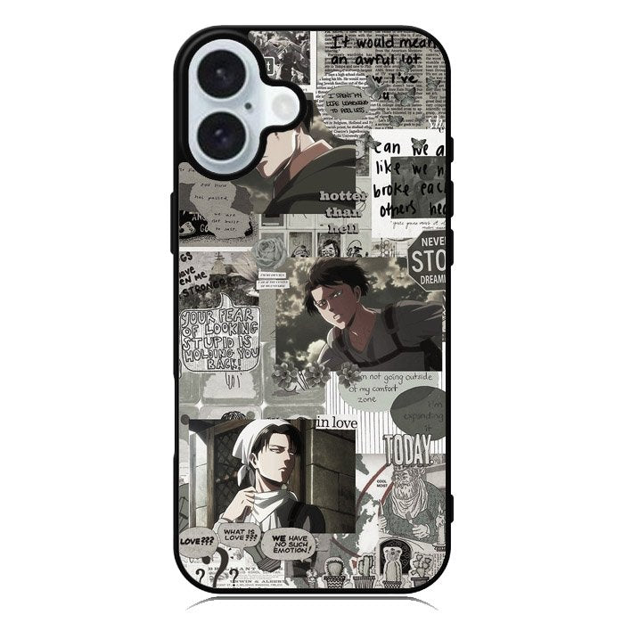 Levi Ackerman Attack On Titan iPhone 16 Plus Case QC8163