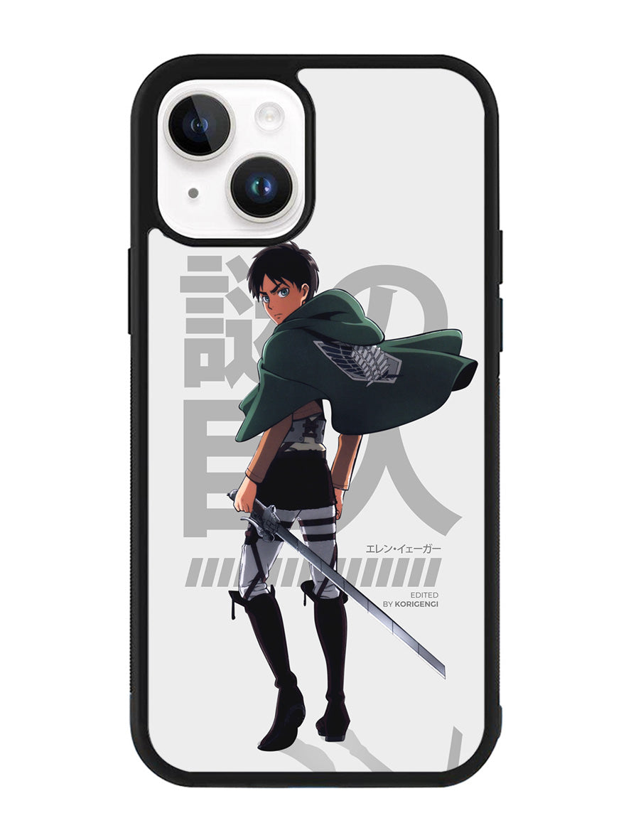 Eren Yeager Attack On Titan iPhone 15 Case OV8365