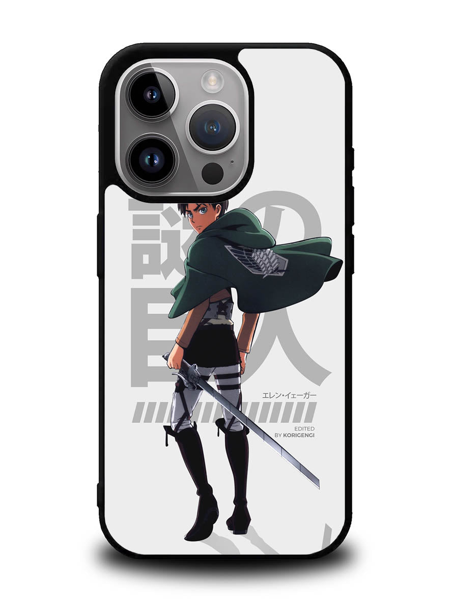Eren Yeager Attack On Titan iPhone 15 Pro Max Case OV8365