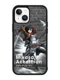 Mikasa Ackerman Attack On Titan Y iPhone 15 Case OV8091