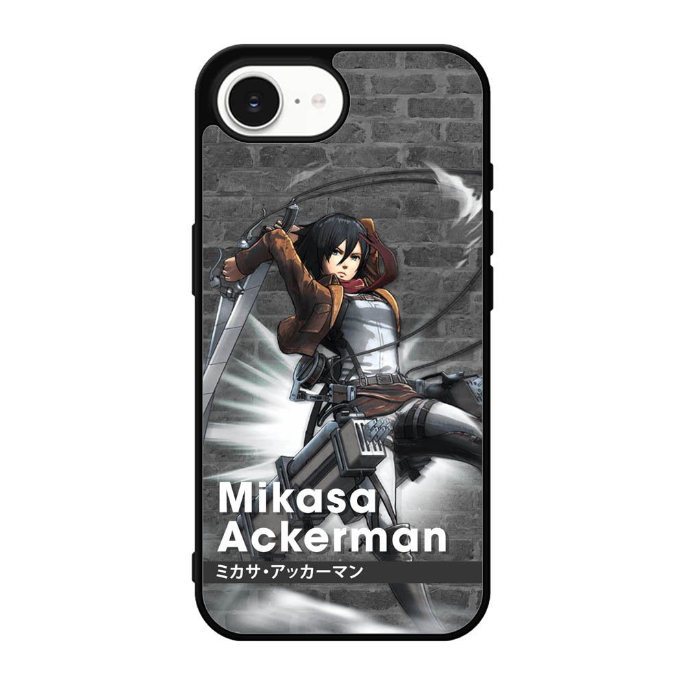 Mikasa Ackerman Attack On Titan Y iPhone 17e Case QC8091