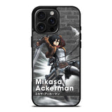 Mikasa Ackerman Attack On Titan Y iPhone 16 Pro Max Case OV8091