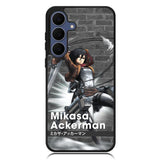 Mikasa Ackerman Attack On Titan Y Samsung Galaxy S25 FE Case OV8091