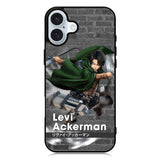 Levi Ackerman Attack On Titan iPhone 16 Plus Case QC8164