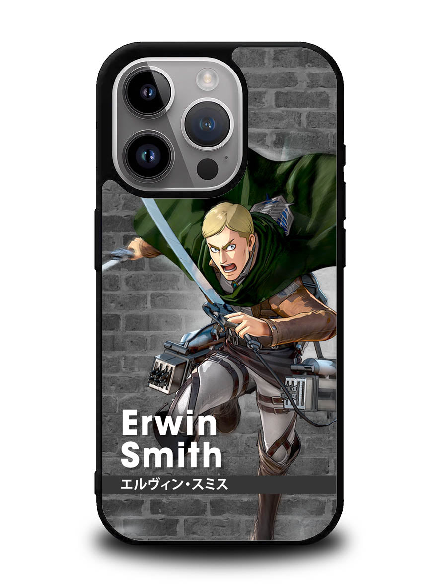 Erwin Smith Attack On Titan iPhone 14 Pro Case QC8368