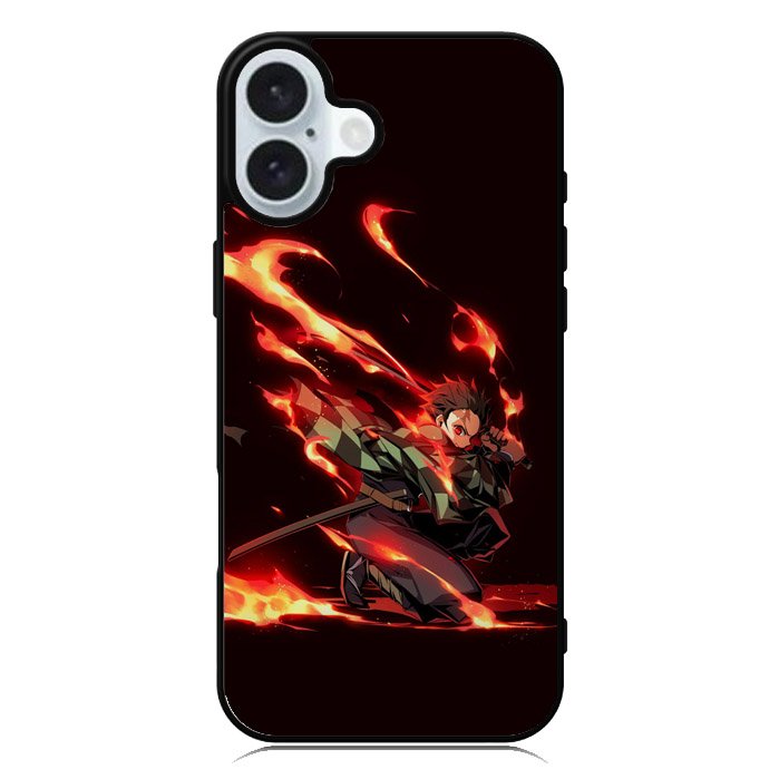 Tanjiro Demon Slayer Aniem iPhone 16 Plus Case