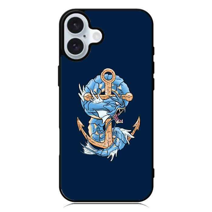Pokemon Gyarados Anchor iPhone 16 Case QC10100