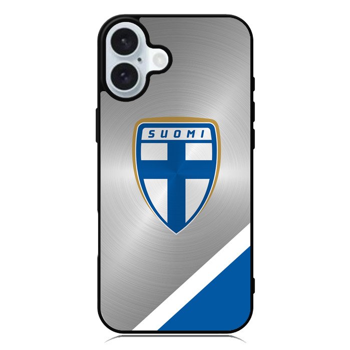 Finland Football Team iPhone 16 Plus Case QC10002