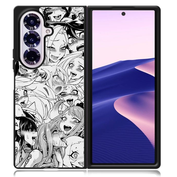 Ahegao Face Manga Samsung Galaxy Z Fold 7 Case OV9924