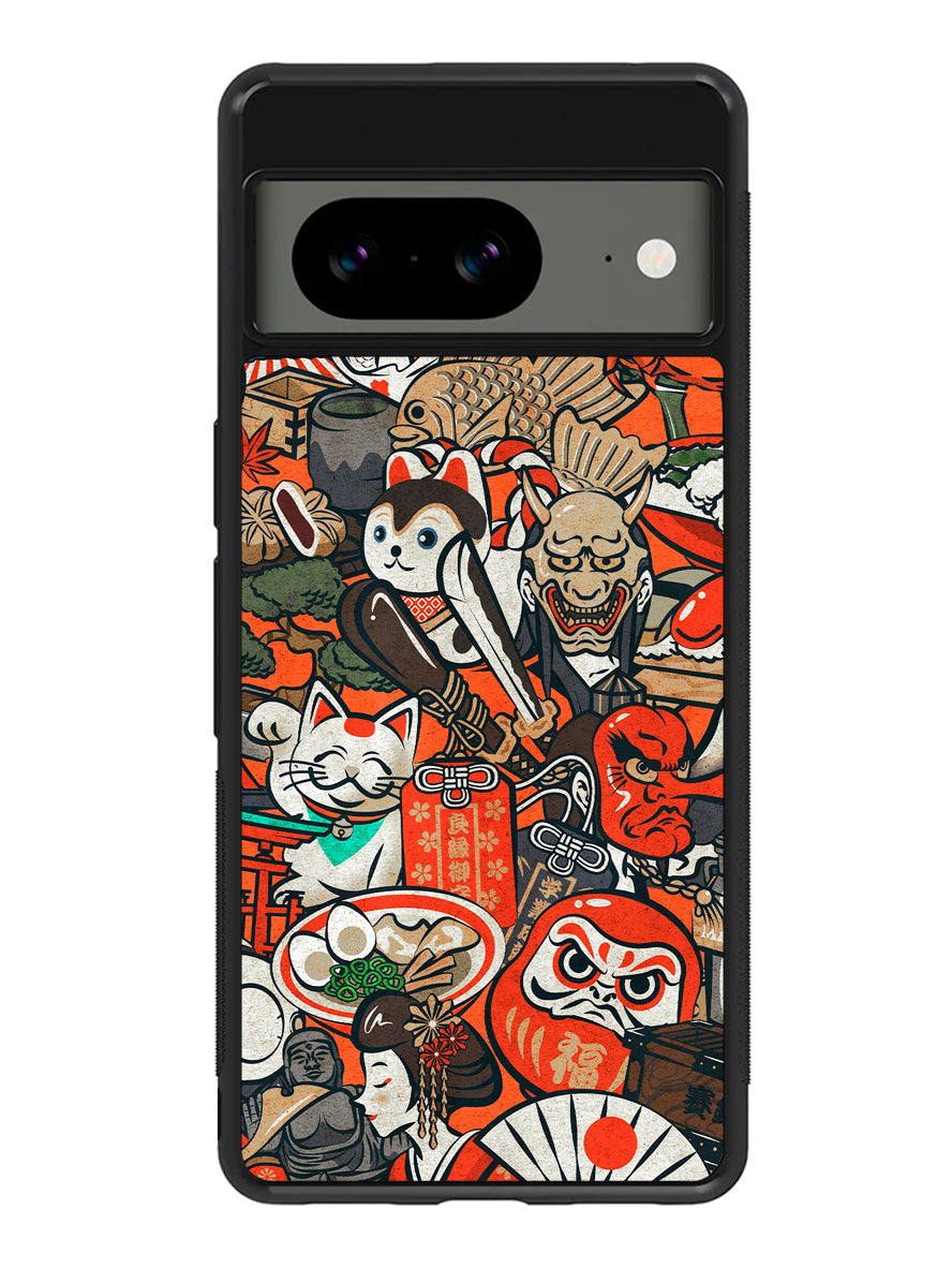 Japan Doodle Google Pixel 8A Case QC10392
