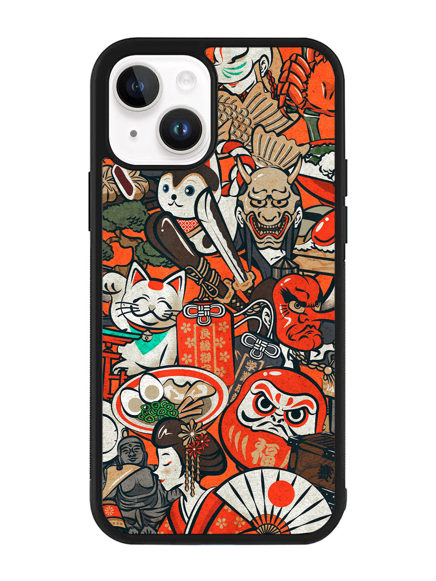 Japan Doodle iPhone 14 Plus Case QC10392
