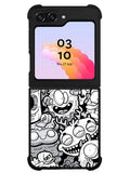 Doodle Art Cartoon Samsung Galaxy Z Flip 5 5G 2023 Case