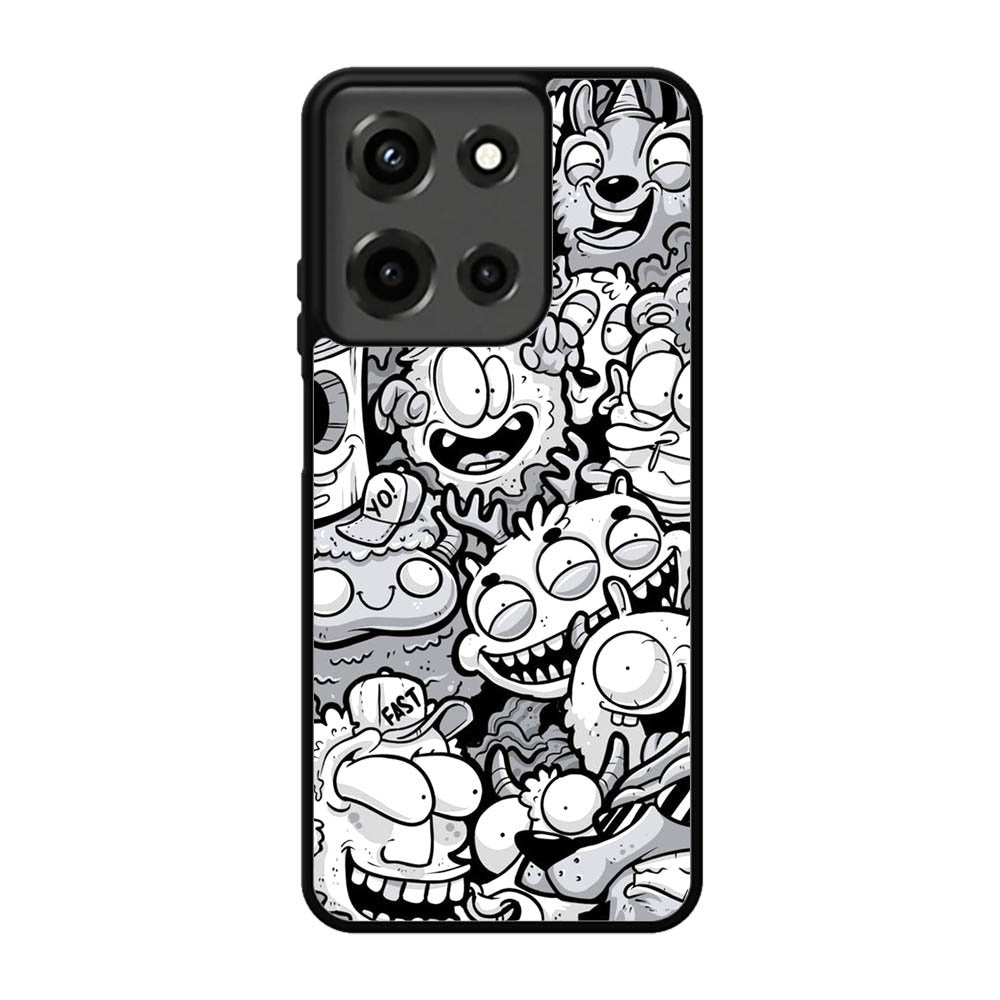 Doodle Art Cartoon Motorola Moto G 5G 2025 Case OV4746
