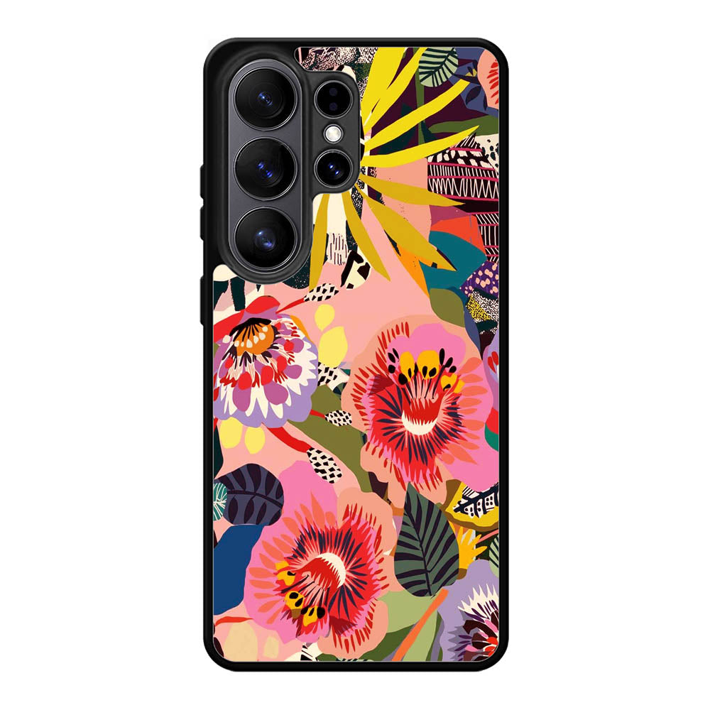 Floral Art Samsung Galaxy S26 Ultra Case OV9345