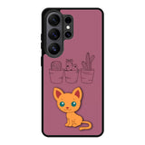 Cartoon Cute Cats Samsung Galaxy S26 Ultra Case QC9321