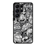 Black Doodle Samsung Galaxy S26 Ultra Case OV9476
