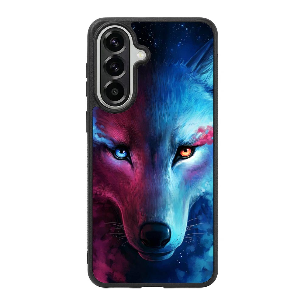 Wolf Art Blue Red Samsung Galaxy A57 Case QC8673