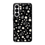 Floral Flower Black White Samsung Galaxy S26 Plus Case QC11088