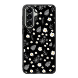 Floral Flower Black White Samsung Galaxy A57 Case QC11088
