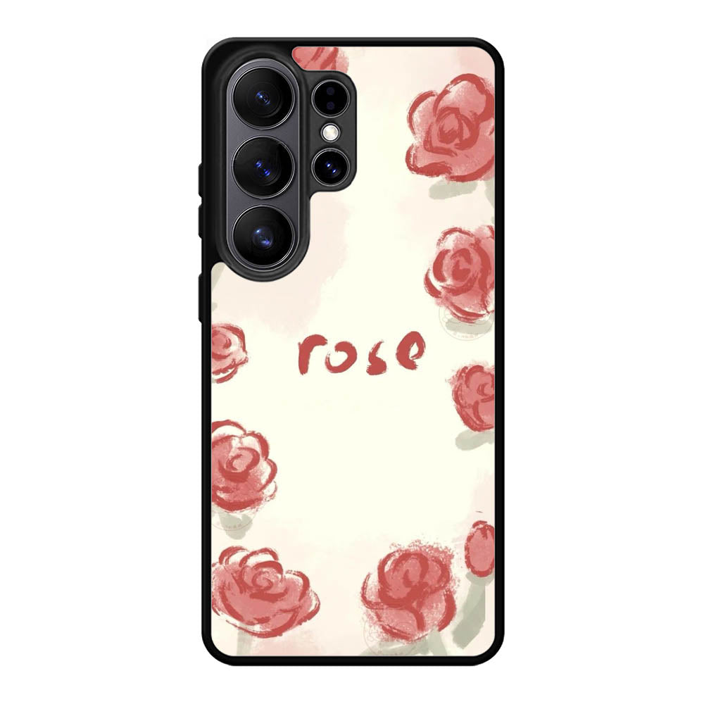 Rose Aesthetic Painting Samsung Galaxy S26 Ultra Case OV11015