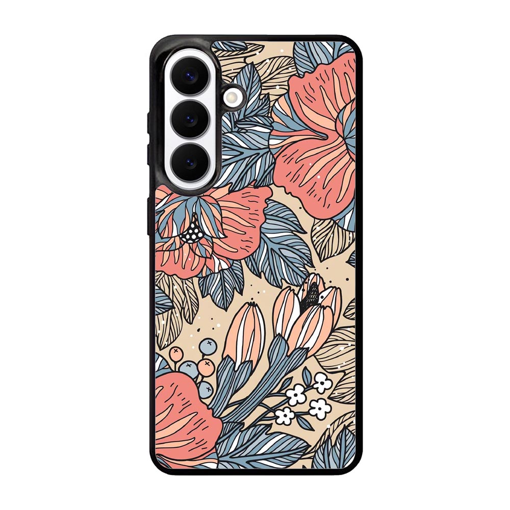 Floral Flower Samsung Galaxy S26 Case OV10564