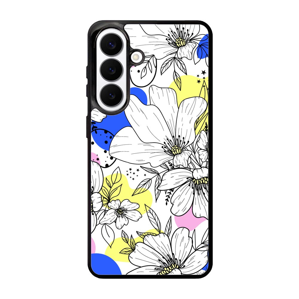 Floral Flower Color Samsung Galaxy S26 Case OV10565