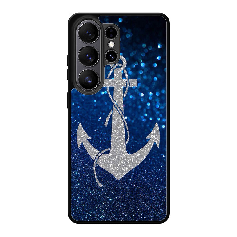 Blue Glitters Anchor Samsung Galaxy S26 Ultra Case OV0234
