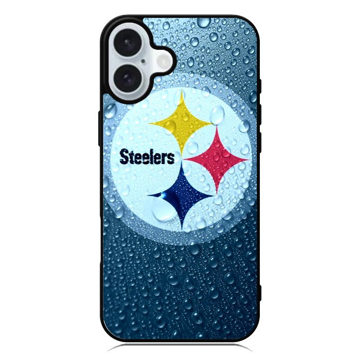 Steelers Logo Water iPhone 16 Plus Case QC2375