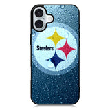 Steelers Logo Water iPhone 16 Case QC2375