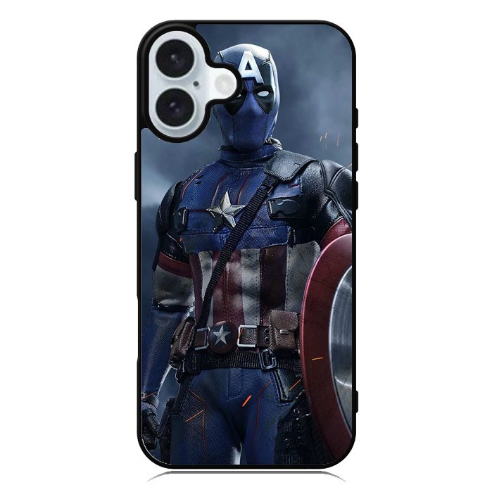 Deadpoll Captain America iPhone 16 Plus Case QC4615