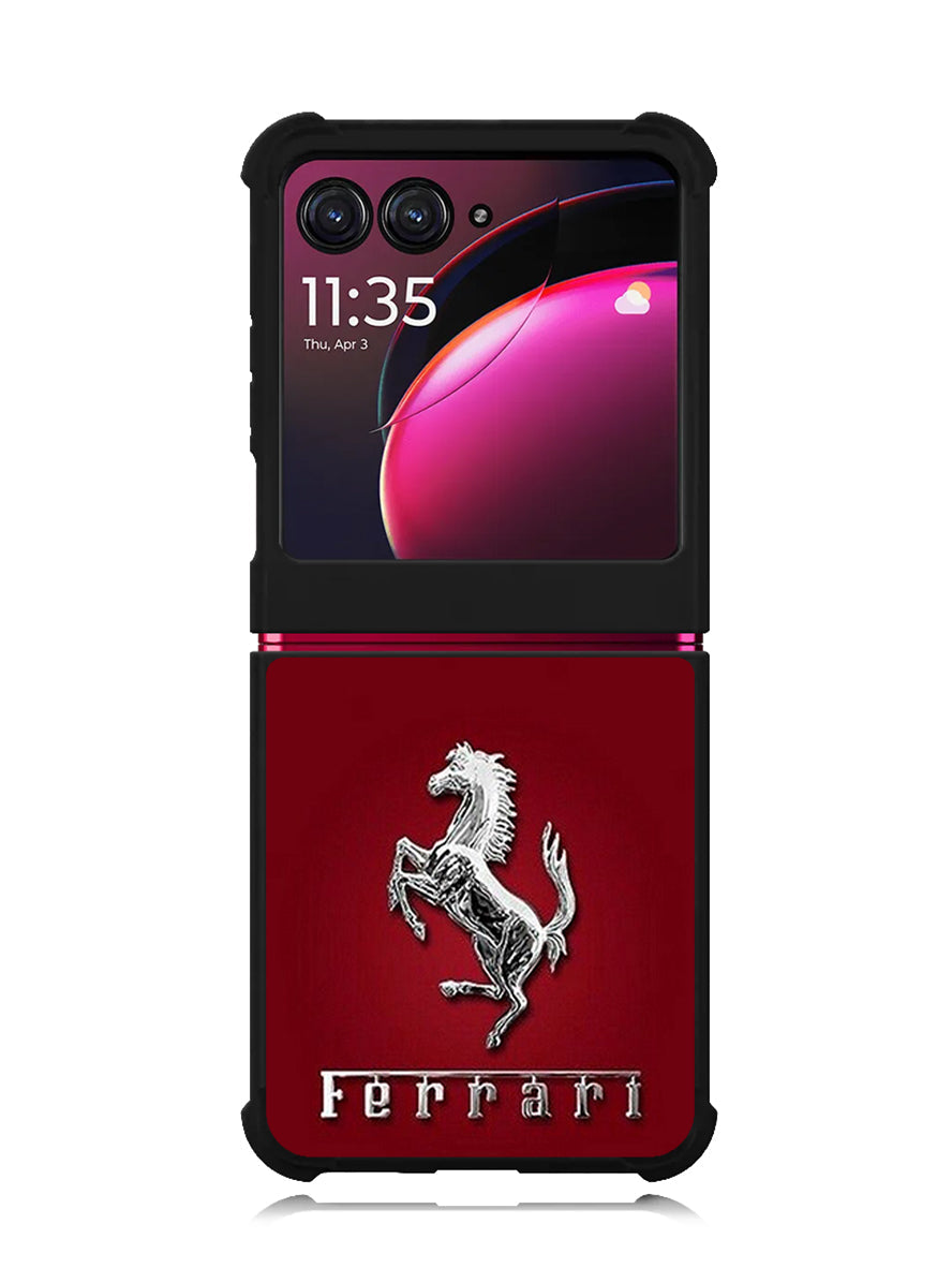 Ferrari Logo 3rd Motorola Moto Razr Plus 2023 , Moto Razr+ 2023 Case