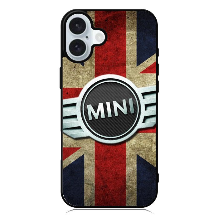 Mini Cooper Logo American Flag iPhone 16 Case QC0442
