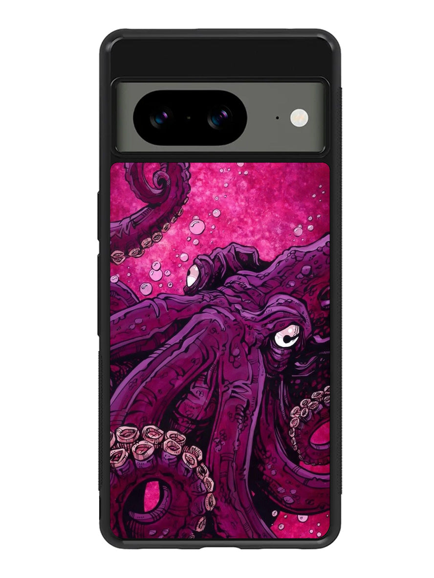 Purple Octopus Google Pixel 8 Case QC0452