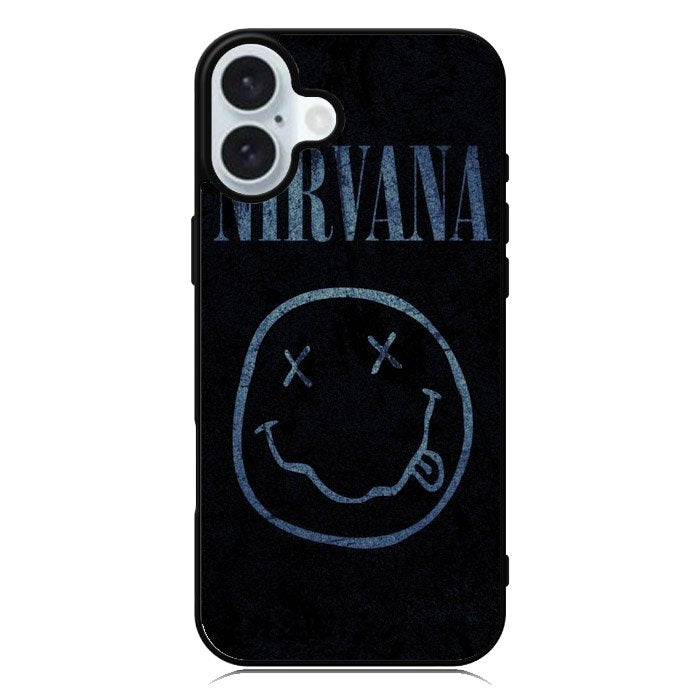 Nirvan Smiley Face iPhone 16 Plus Case QC0455
