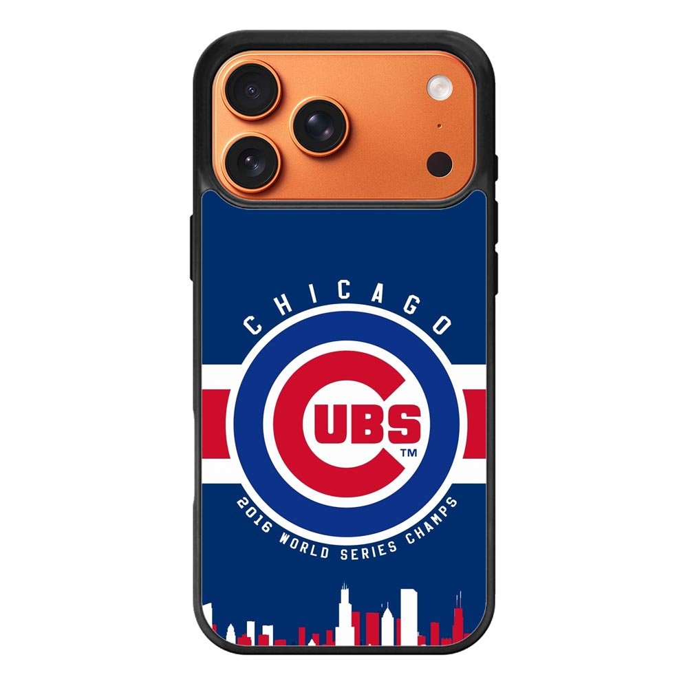 Chicago Cubs 2016 World Series Cahmps iPhone 17 Pro Case QC4447