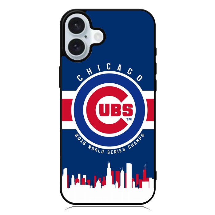 Chicago Cubs 2016 World Series Cahmps iPhone 16 Plus Case QC4447