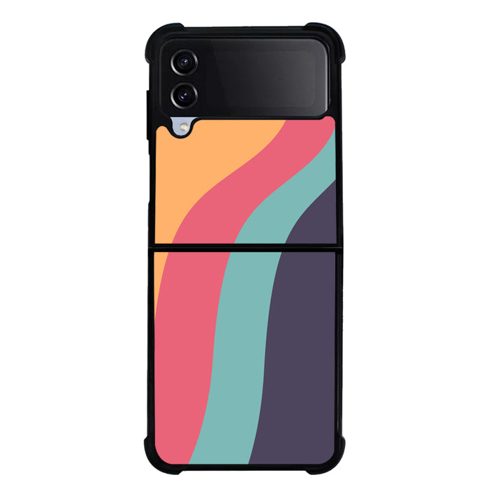 Color Pastel FLB0401 Samsung Galaxy Z Flip 5 , Z Flip 4 , Z Flip 3 ,  Z Fold 5 , Z Fold 4 , Z Fold 3 5G Case