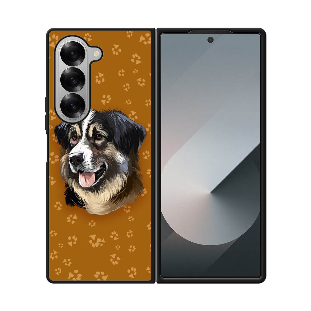 Brown Cute Dog FLB0411 Samsung Galaxy Z Fold 7 5G Case