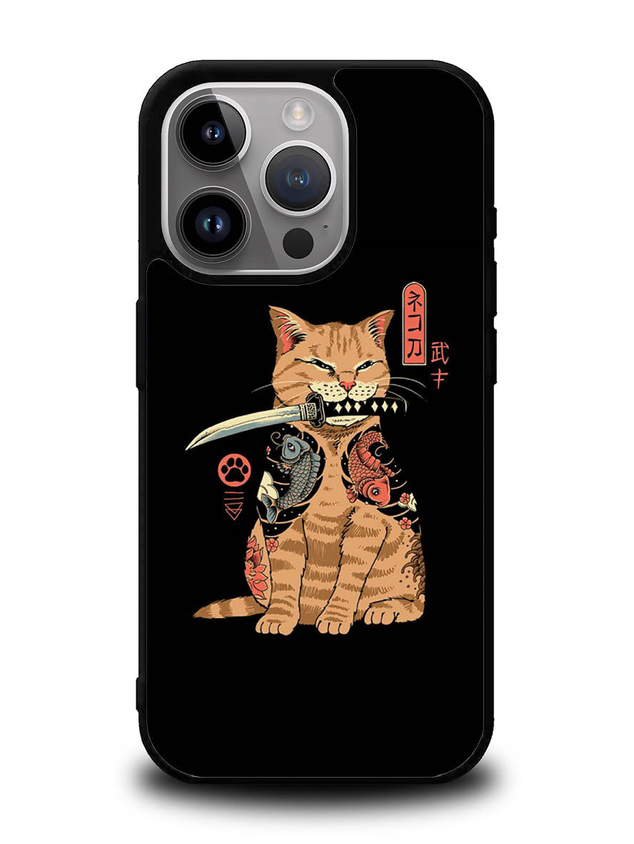 Samurai Cat iPhone 14 Pro Max Case QC11022