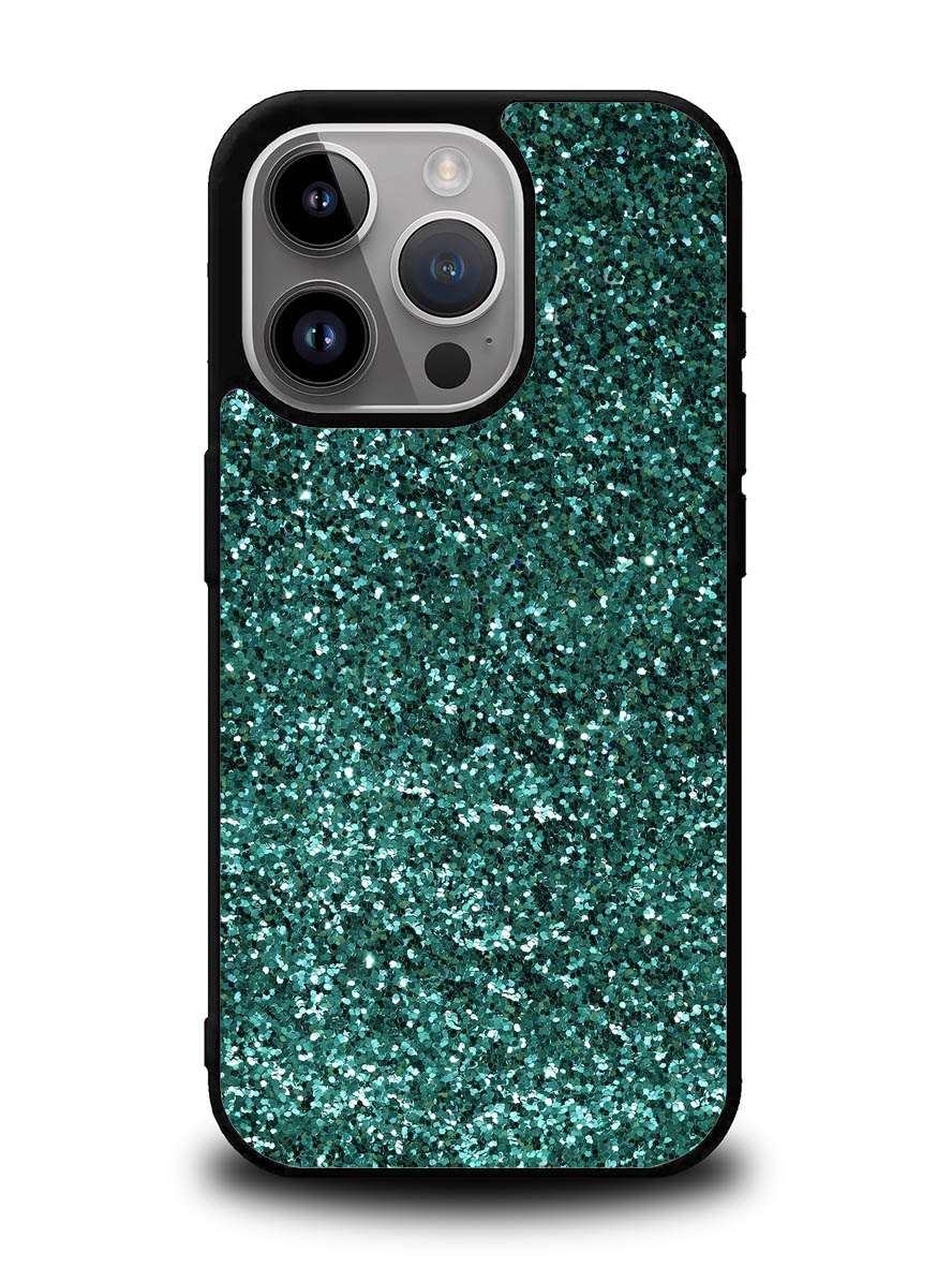 Glitter Green iPhone 14 Pro Case QC11098