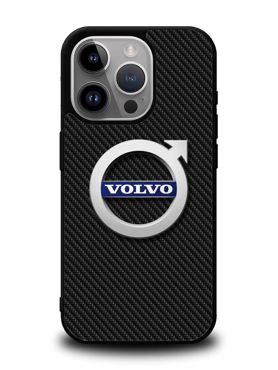 Volvo Logo Carbon iPhone 14 Pro Case QC10760