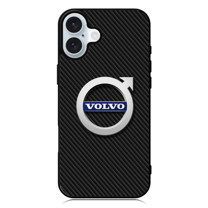 Volvo Logo Carbon iPhone 16 Case QC10760