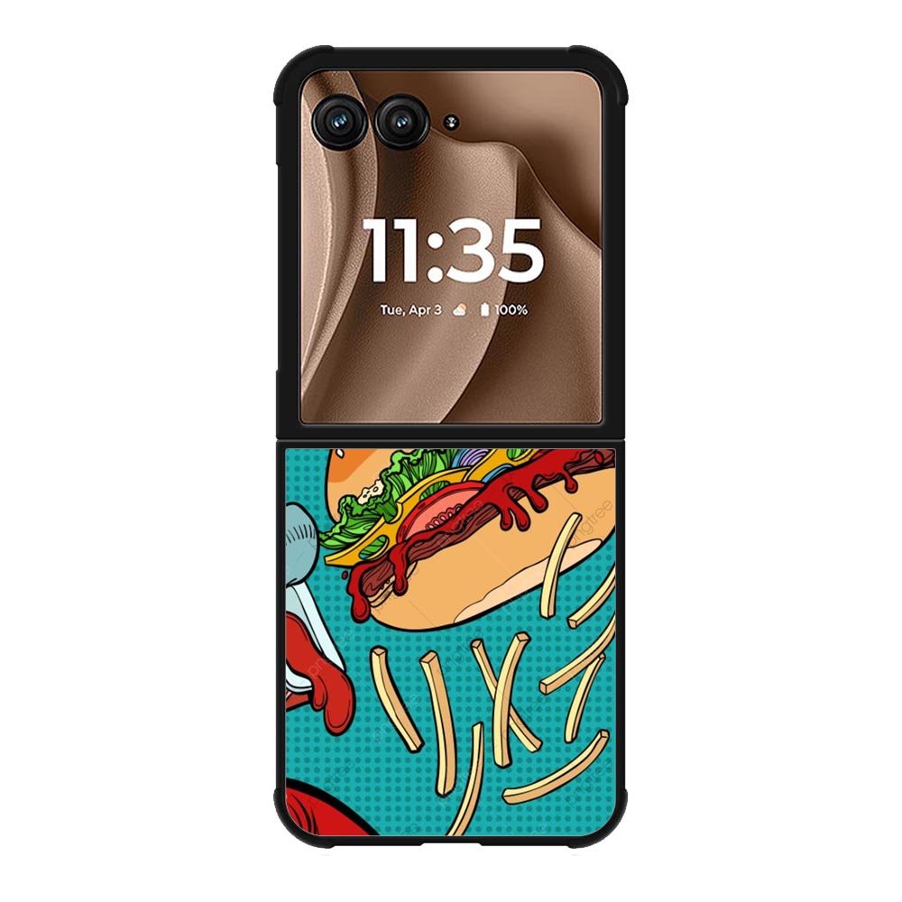 Burger Motorola Moto RAZR Plus 2025 Case OV10340