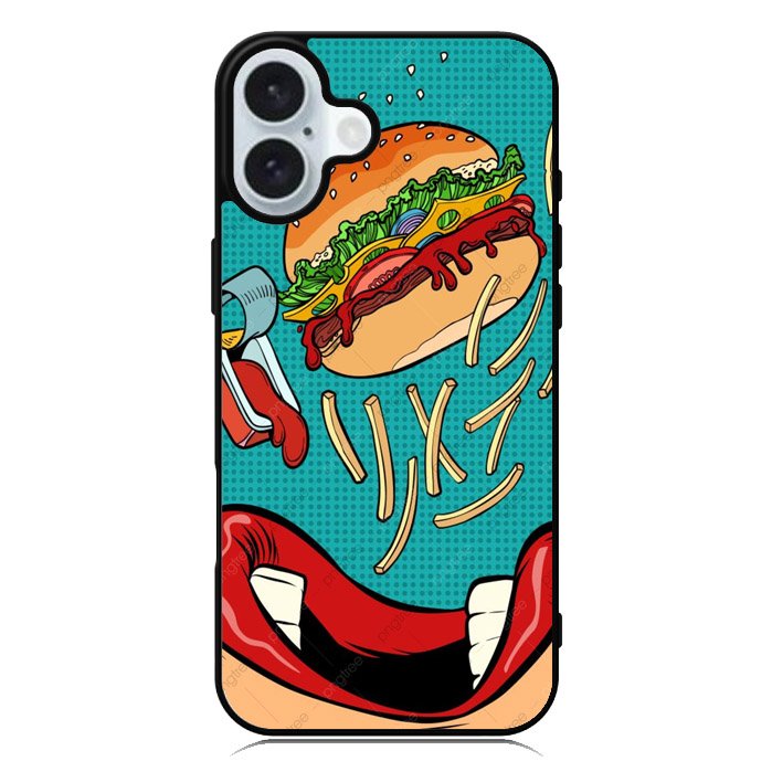 Burger iPhone 16 Case QC10340